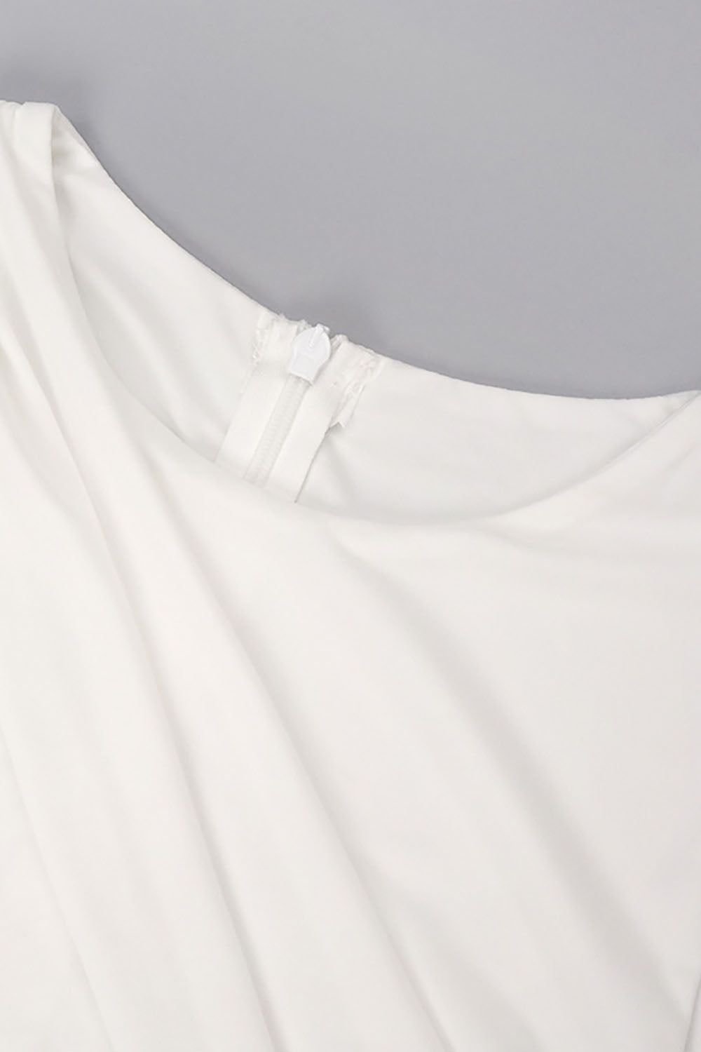 Draped Side Tail Slit Gown