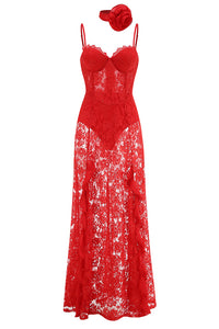 Flower Slip Lace Gown