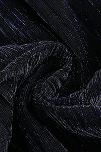 Halter-neck Ring-detail Pleated Gown