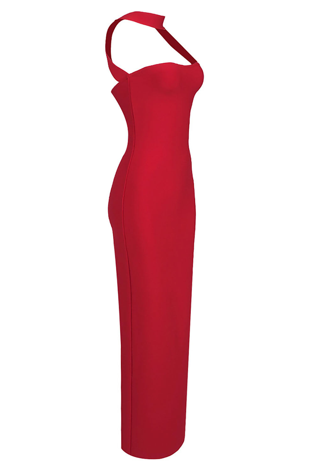 Halter Backless Bandage Maxi Dress IULOVER Halter Backless Bandage Maxi Dress IULOVER