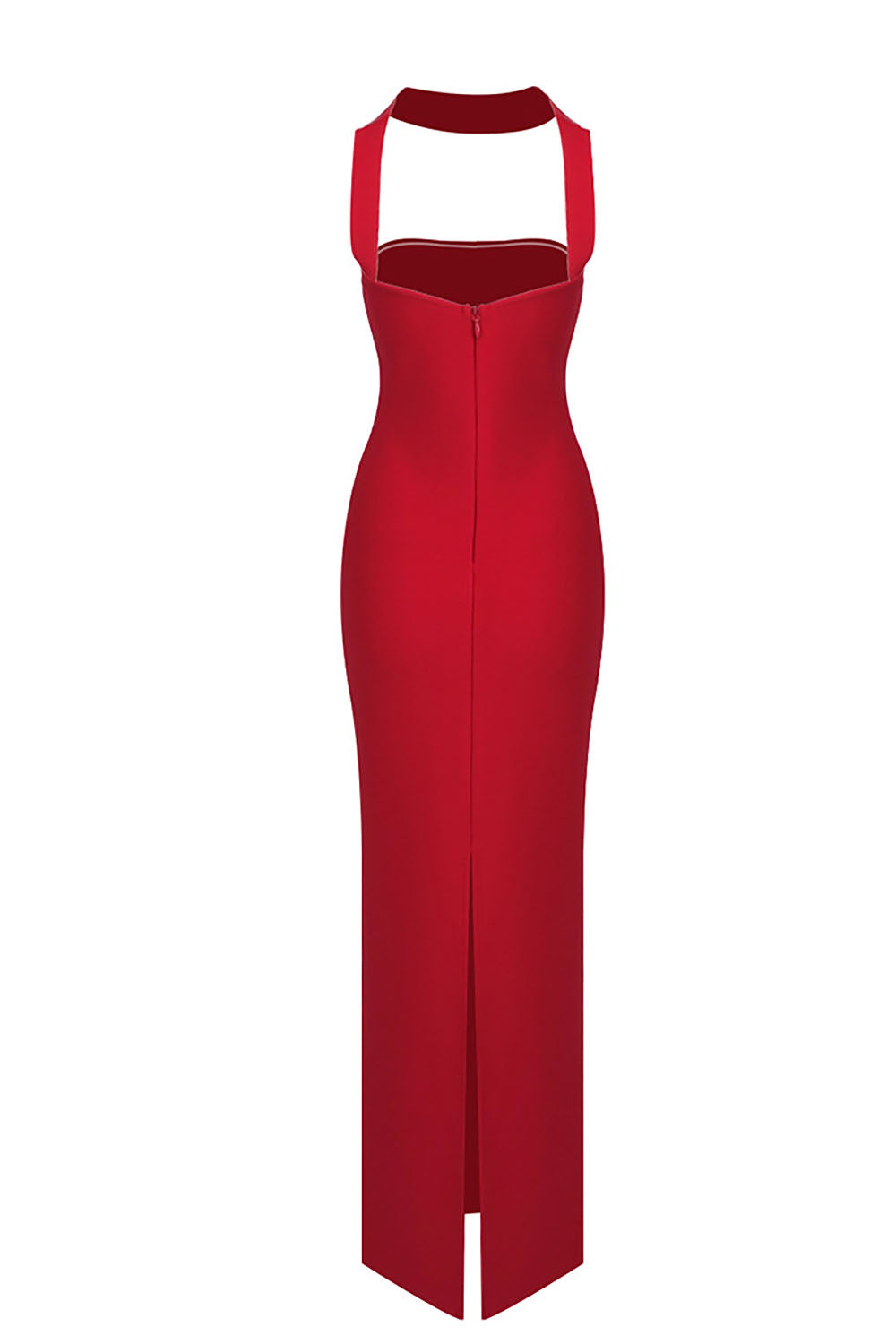 Halter Backless Bandage Maxi Dress IULOVER Halter Backless Bandage Maxi Dress IULOVER