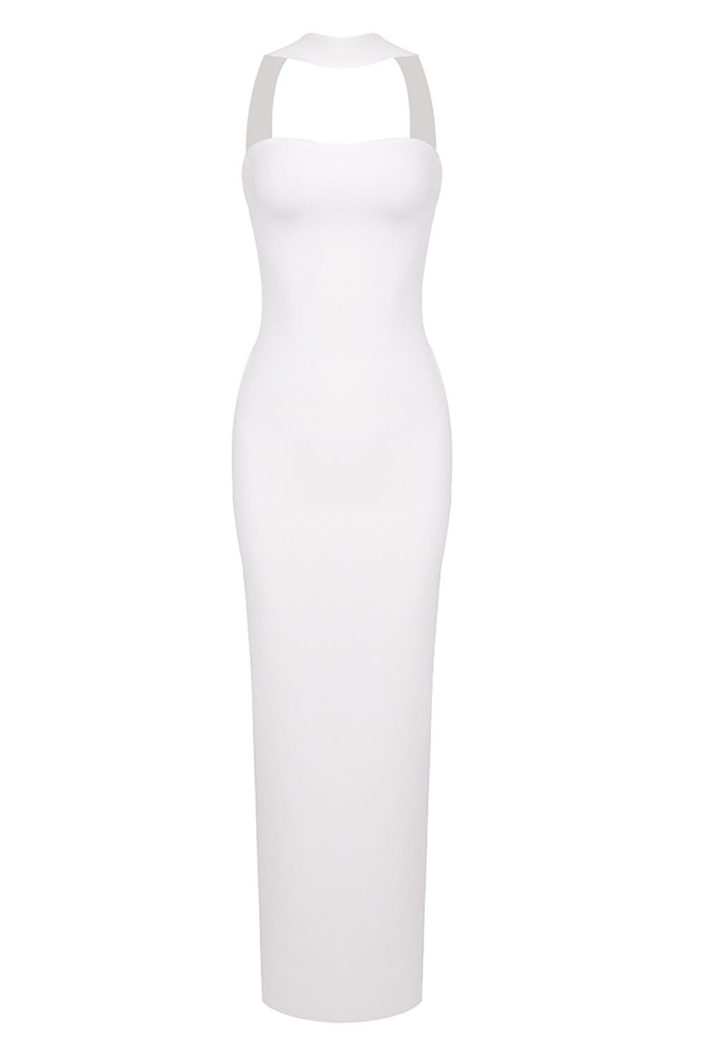 Halter Backless Bandage Maxi Dress IULOVER Halter Backless Bandage Maxi Dress IULOVER
