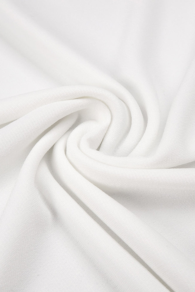 Halter Backless Colorblock Pleated Gown