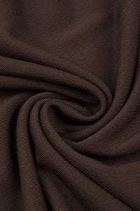 Halter Backless Gathered Maxi Dress in Brown