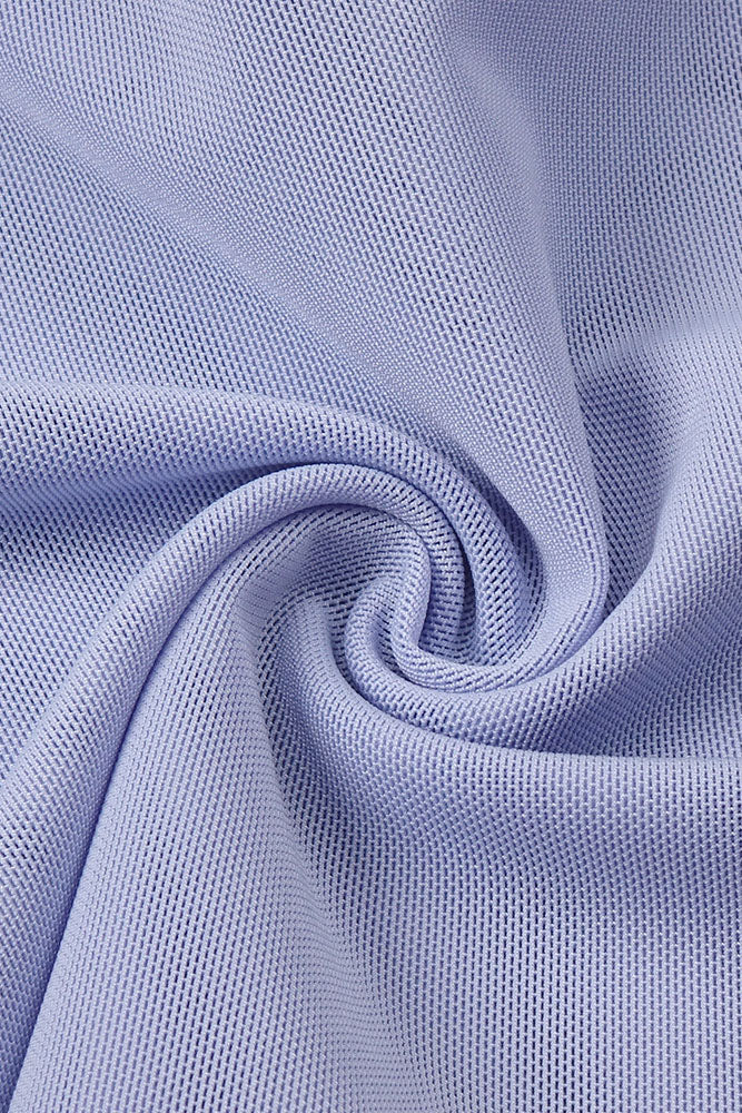 Halter Backless Mesh Bandge Mini Dress