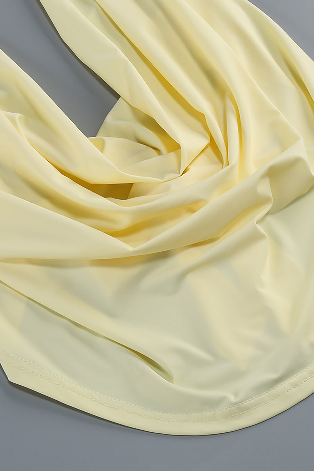 Halter Backless Ruched Mini Dress Yellow