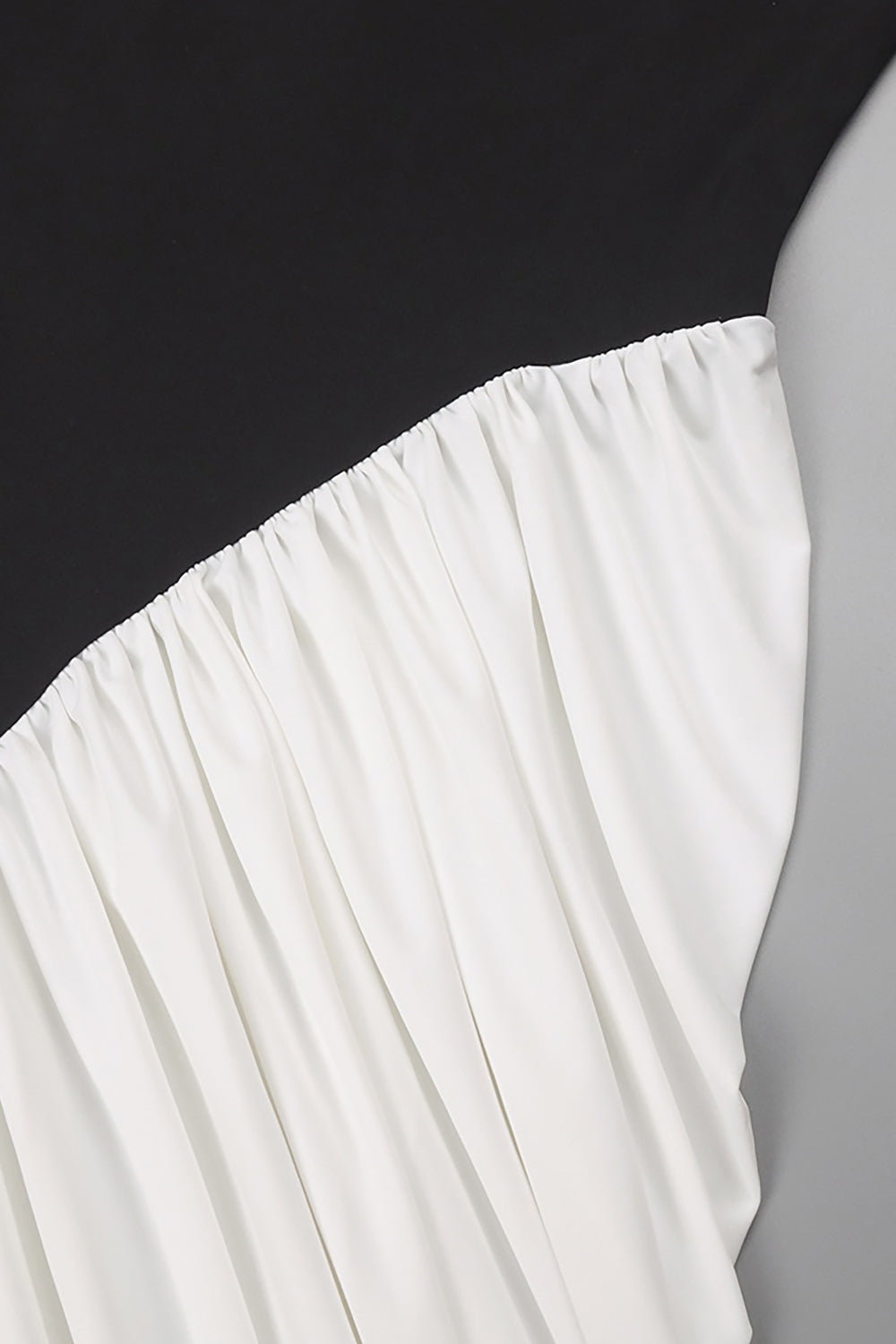 Halter Backless Ruched Colorblock Dress