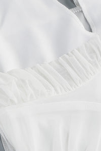 Halter Backless Tulle Maxi Dress