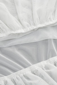 Halter Backless Tulle Maxi Dress