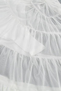 Halter Backless Tulle Maxi Dress