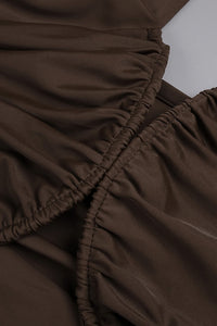 Halter Cross Neck Cut Out Maxi Dress