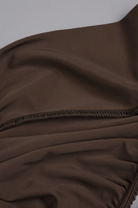 Halter Cross Neck Cut Out Maxi Dress