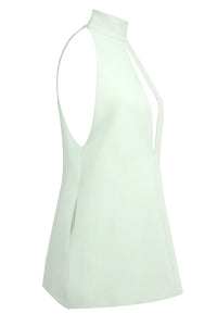 Halter Hollow Out A-line Dress