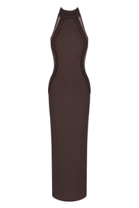 Halter Neck Sleeveless Maxi Dress