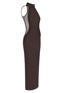 Halter Neck Sleeveless Maxi Dress