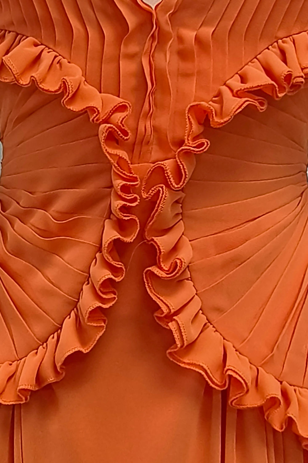 Halter Ruffle A-line Maxi Dress