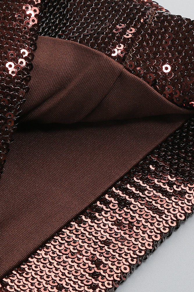 Halter Sequin Flared Jumpsuit