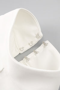 Halter Hollow Out A-line Dress