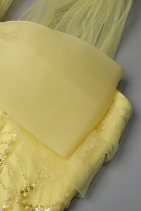 Halterneck Bowknot Beaded Maxi Dress