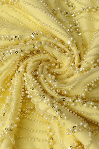 Halterneck Bowknot Beaded Maxi Dress