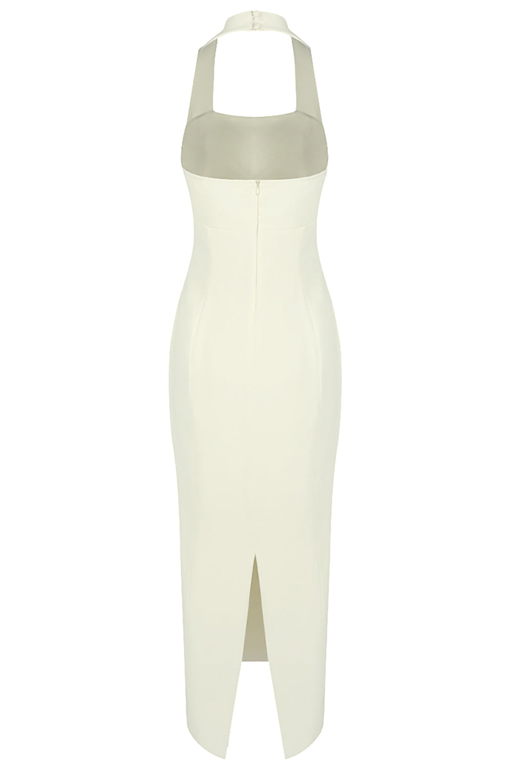 Halter Neck Open Back Gown