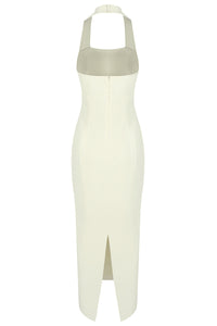 Halter Neck Open Back Gown