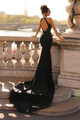 Halterneck Pearl Prom Maxi Dress