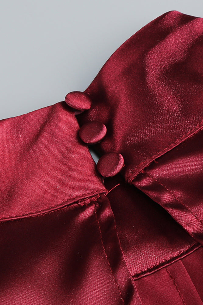 Lace-panel Cut Out Gathered Mini Dress