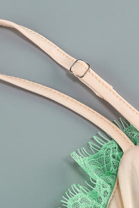 Lace Sequin-embroidered Ruched Dress