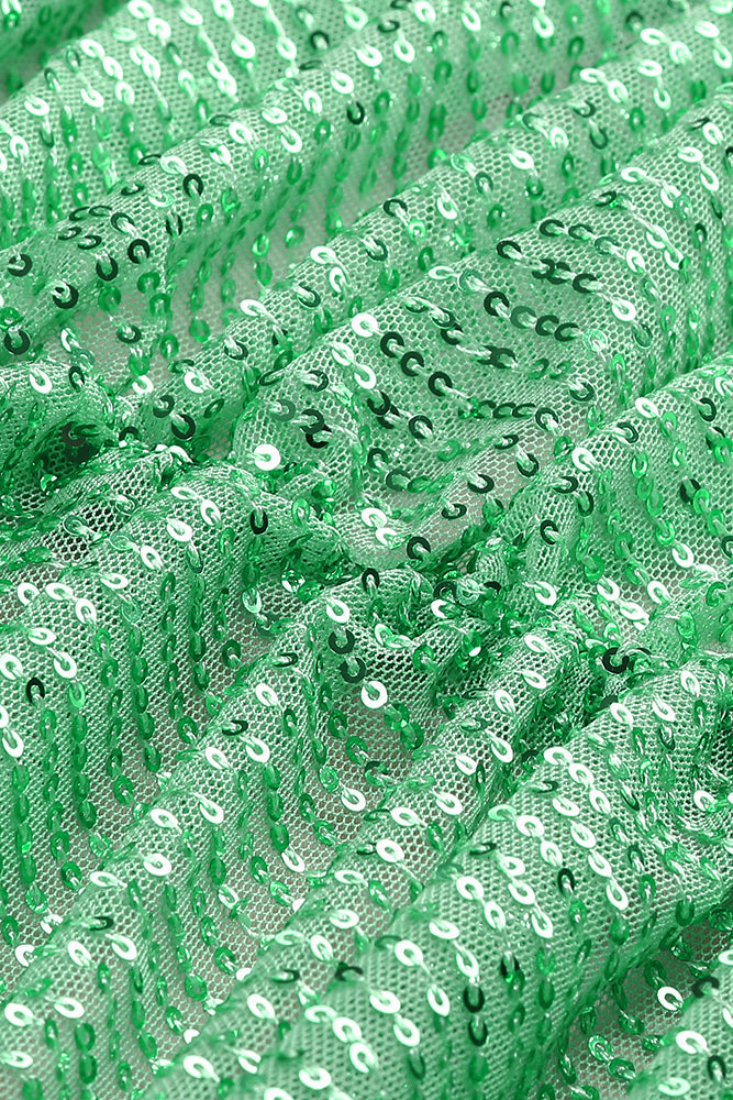 Lace Sequin-embroidered Ruched Dress