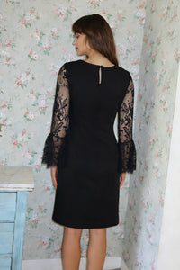 Lace Sleeve Mini Dress