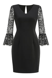 Lace Sleeve Mini Dress