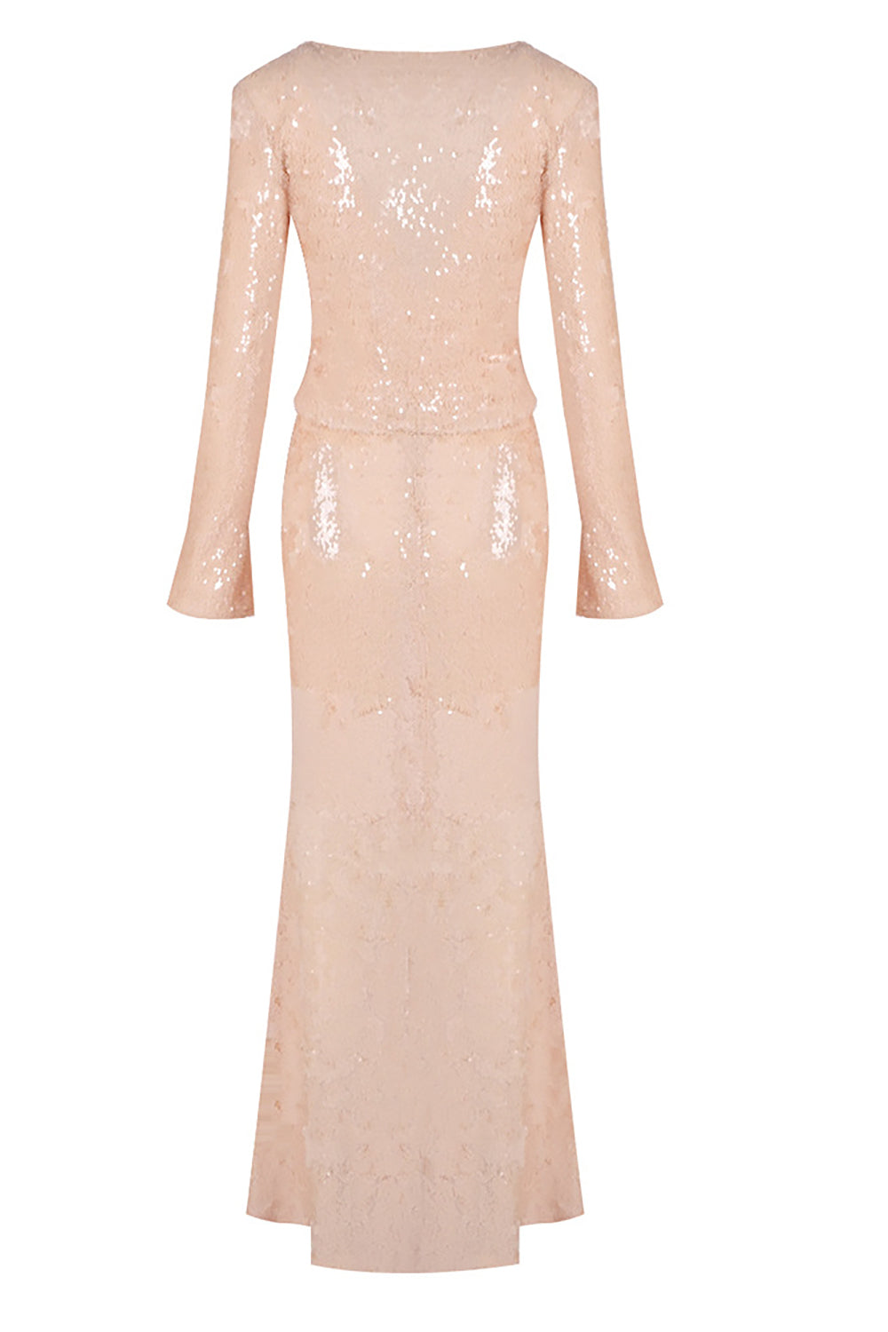 Lace Up Sequin Maxi Dress IULOVER Lace Up Sequin Maxi Dress IULOVER