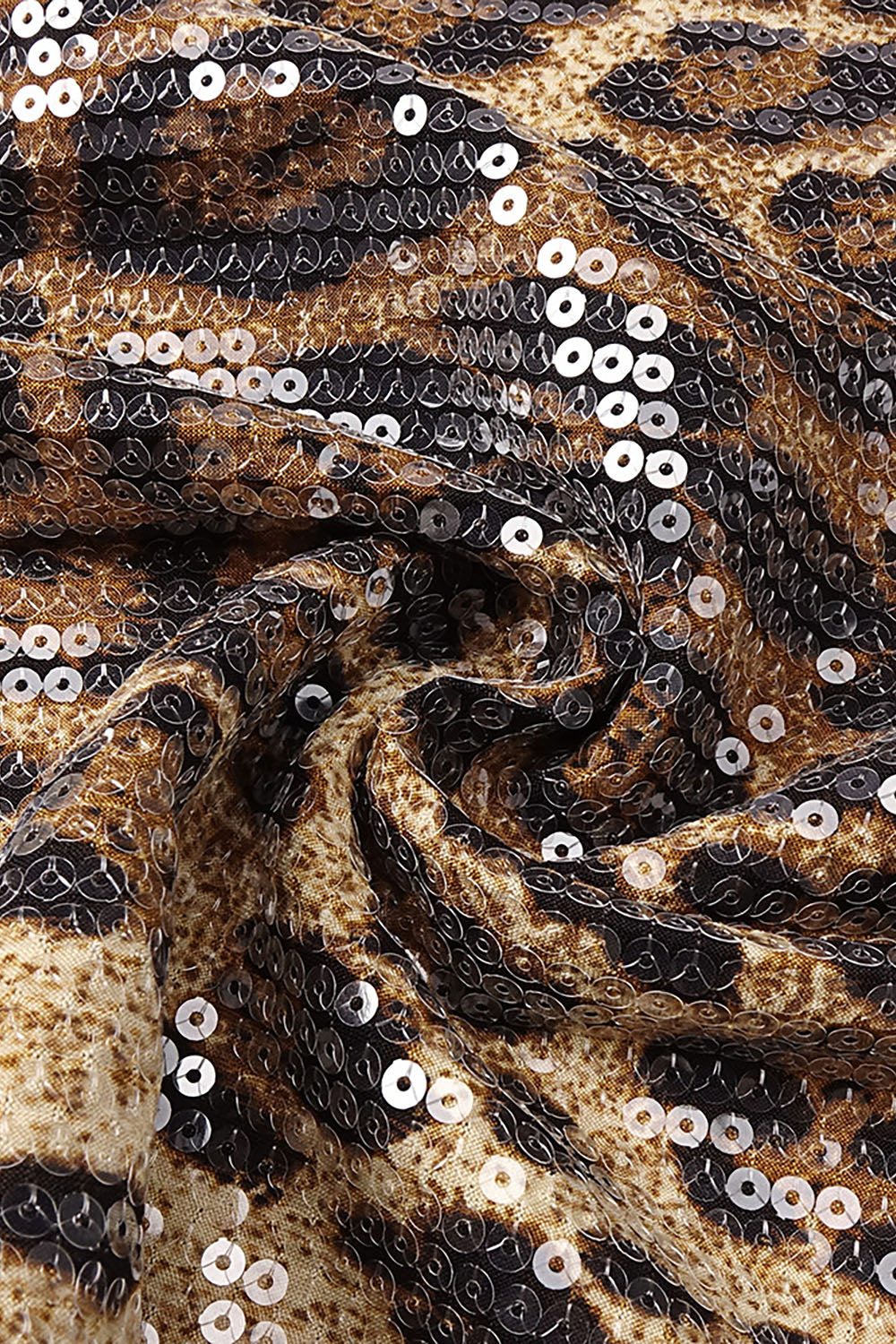 Leopard-print Caped Maxi Dress