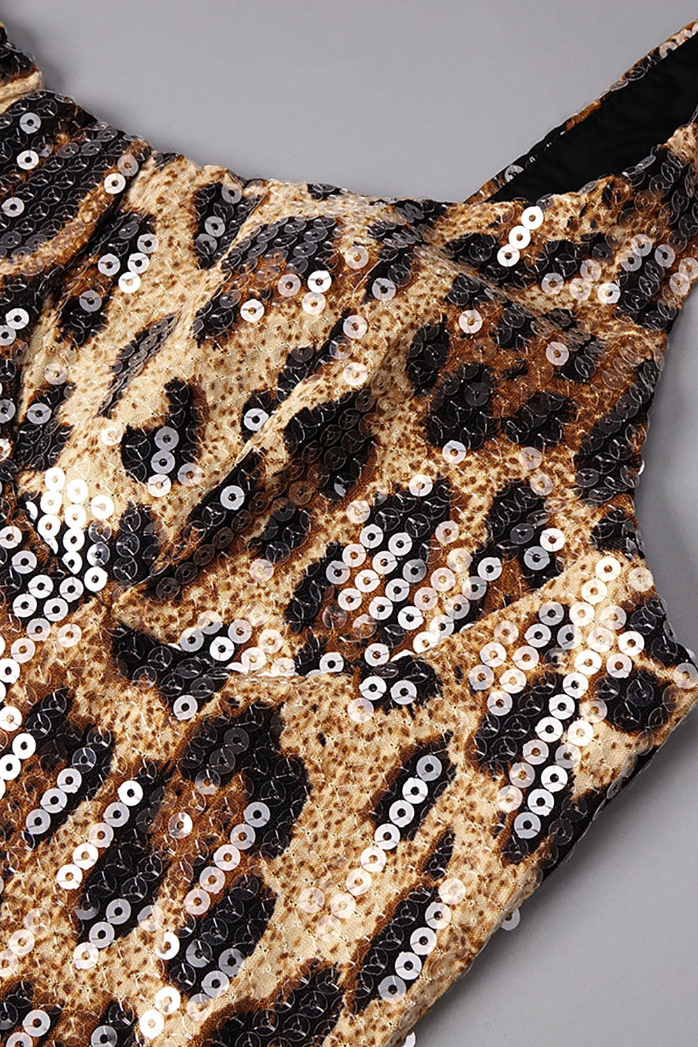 Leopard-print Caped Maxi Dress