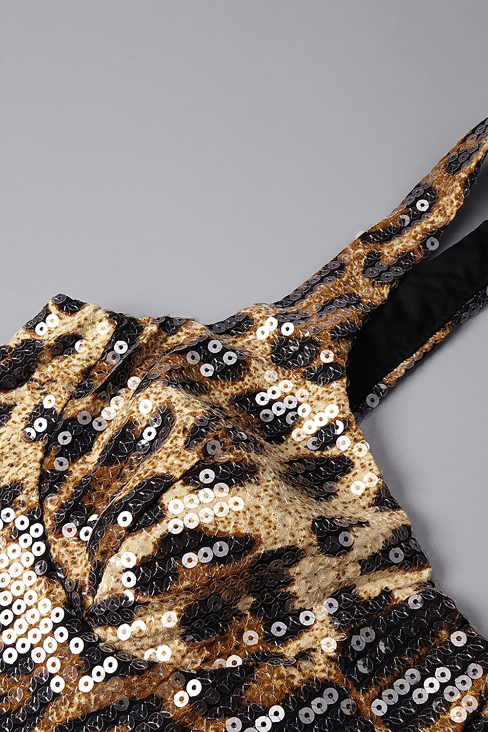 Leopard-print Caped Maxi Dress