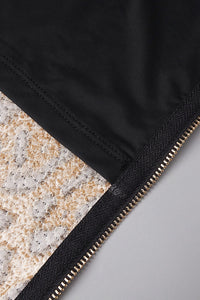 Leopard-print Caped Maxi Dress