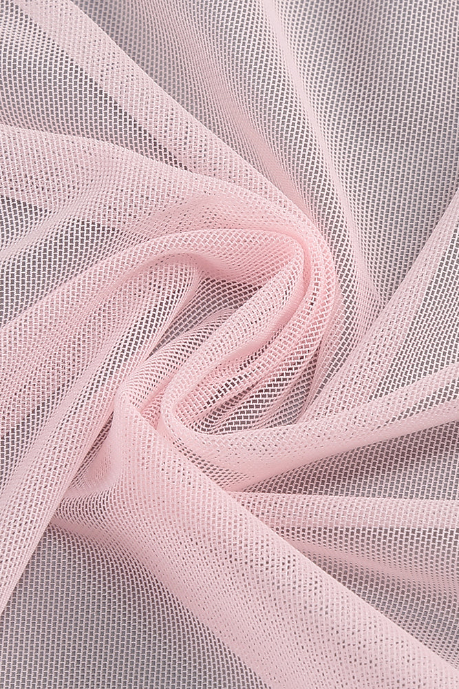 Long Sleeve Jacket & Mesh Maxi Skirt