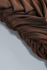 Mesh Bardot Layered Maxi Dress