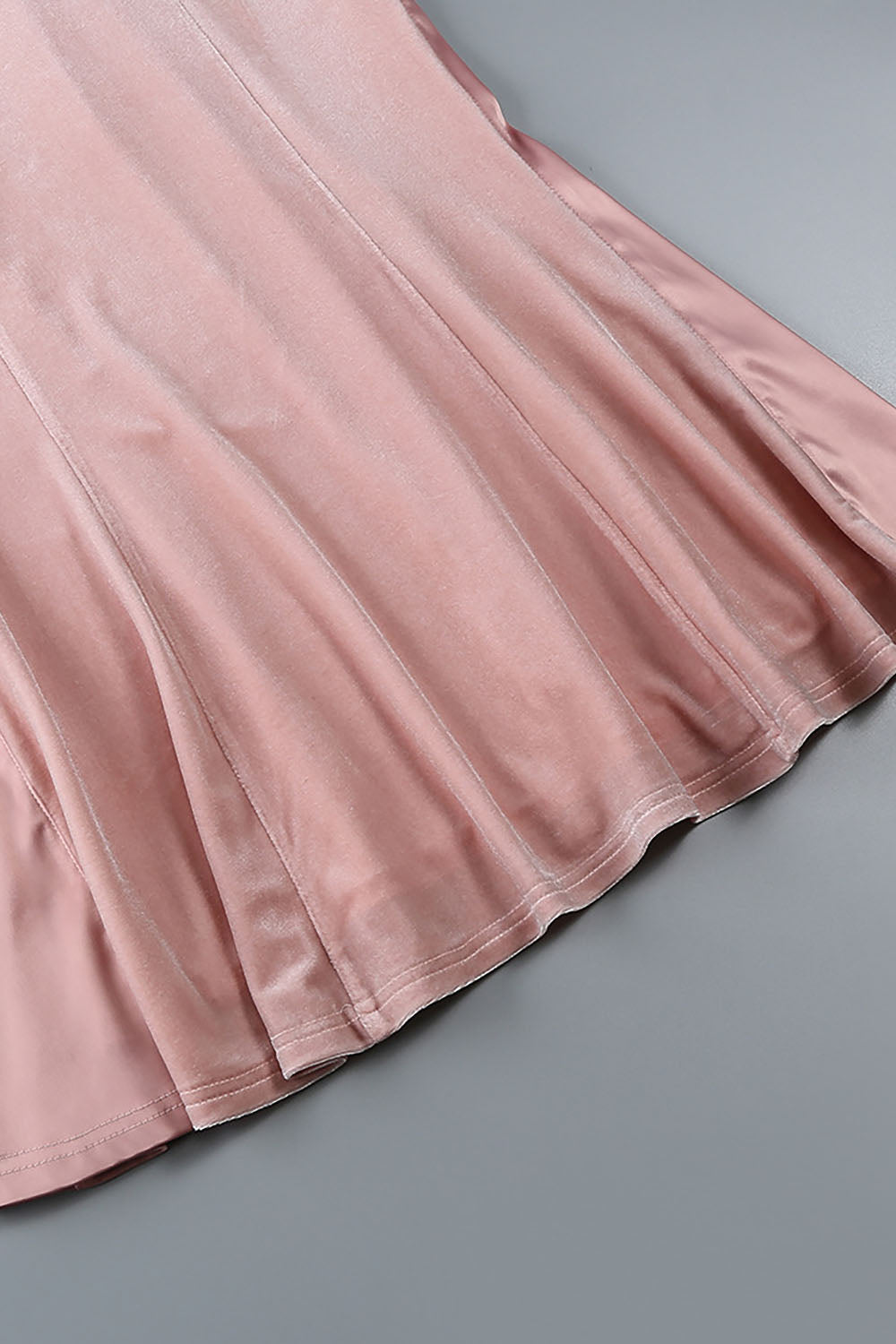 Polyester Spandex Off-shoulder Midi Dress