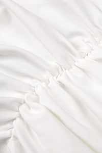 Off Shoulder Hit Color Ruched Short Dress