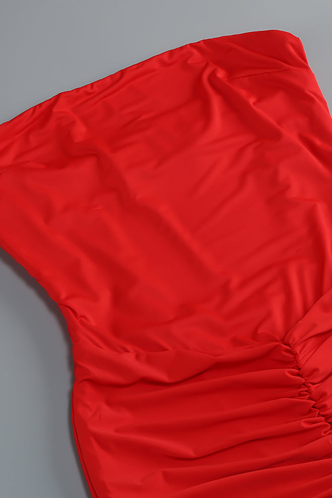 Off Shoulder Mesh Maxi Dress