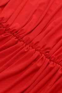 Off Shoulder Mesh Maxi Dress