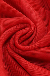 Off Shoulder Mesh Maxi Dress