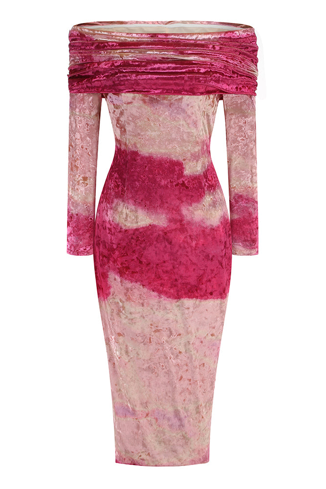 pink velvet off the shoulder dress Amazon.com: Miss ord Women's Velvet Off Shoulder Homecoming Split Dress, Backless Long Lantern Sleeve Maxi Ball Gown Pink : Clothing, Shoes & Jewelry