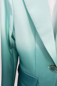 Ombre Pocket Blazer Suit