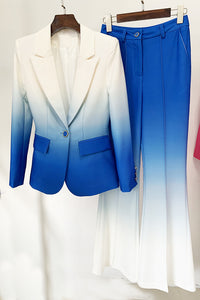 Ombre Pocket Blazer Suit