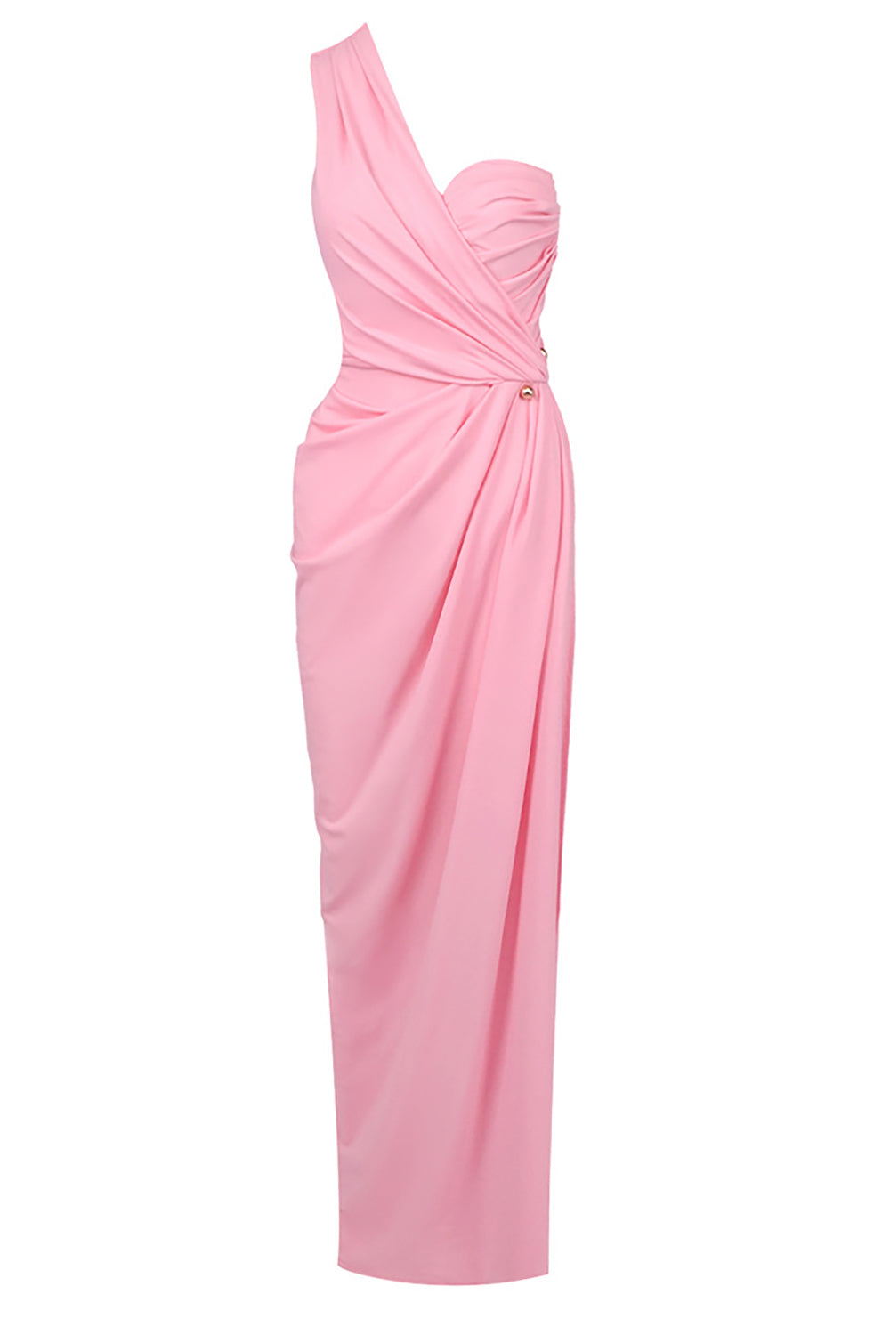 One Shoulder High Split Maxi Dress