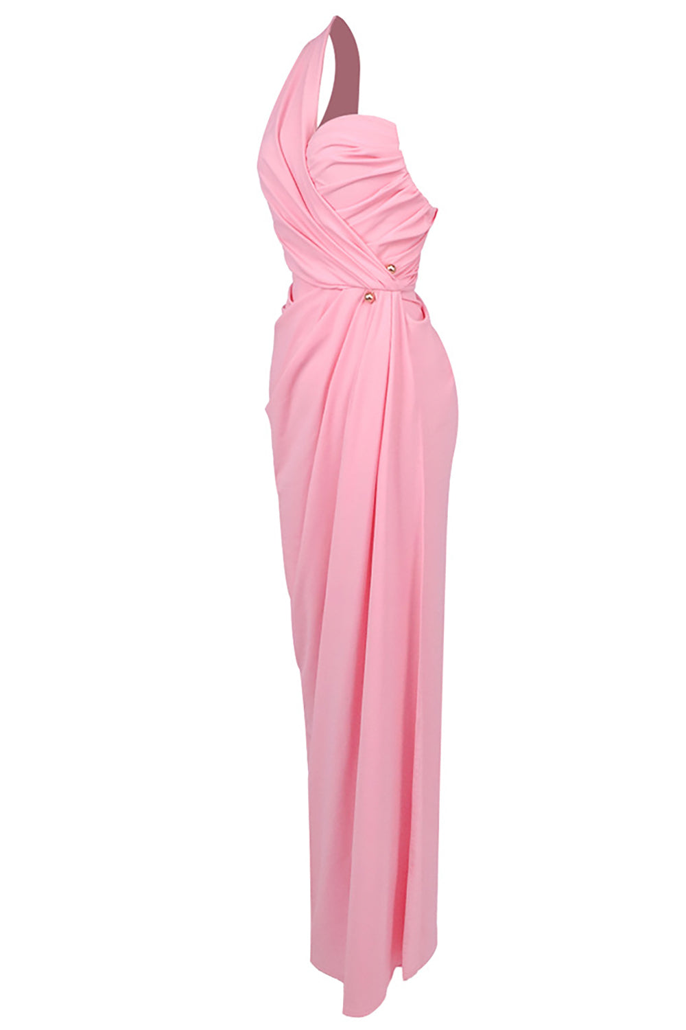 One Shoulder High Split Maxi Dress