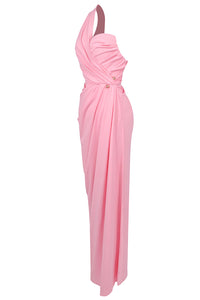 One Shoulder High Split Maxi Dress